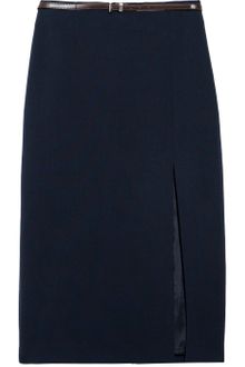 Michael by Michael Kors Belted Jersey Pencil Skirt - Lyst