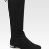 Miu Miu Suede Jewel Boots in Black - Lyst