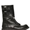 Rick Owens Mock Zipped Leather Compact Boots in Black for Men - Lyst