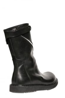 Rick Owens Twisted Zip Leather Boots - Lyst