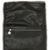 Stella Mccartney Shaggy Deer Faux Leather Foldover Clutch in Black - Lyst