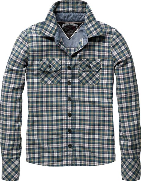 Tommy Hilfiger Breanna Long Sleeve Shirt in Multicolor (green) - Lyst