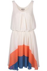 Topshop Rainbow Hem Dress By Love