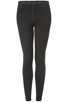 Topshop Washed Ankle Leggings - Lyst