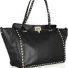 Valentino Studded Leather Tote in Black - Lyst