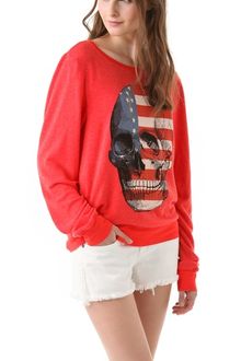 Wildfox American Dream Baggy Beach Sweatshirt - Lyst