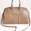 Yves Saint Laurent Muse Leather Satchel in Beige (dove beige) - Lyst