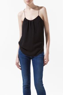Zara Pleated Top - Lyst