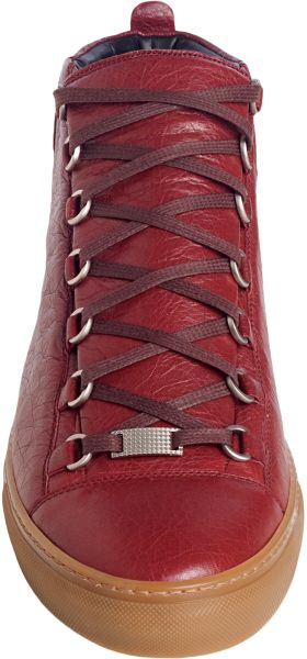 balenciaga arena mens red
