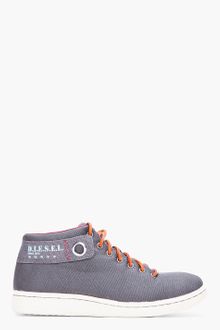 Diesel Grey Daffy Shoes - Lyst