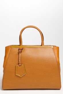 Fendi 2jours Elite Leather Shopper - Lyst
