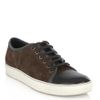 Lanvin Lace Up Trainers in Brown for Men - Lyst