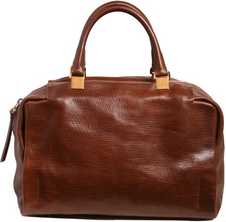Lanvin Bowling Bag in Brown (gold) - Lyst