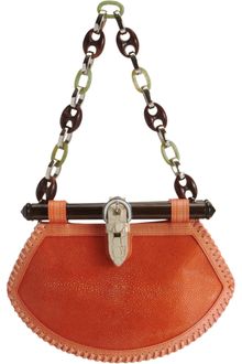 Proenza Schouler Tiki Clutch Stingray - Lyst