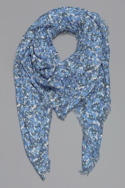 Rag & Bone Ditsy Scarf  in Blue (azure) - Lyst