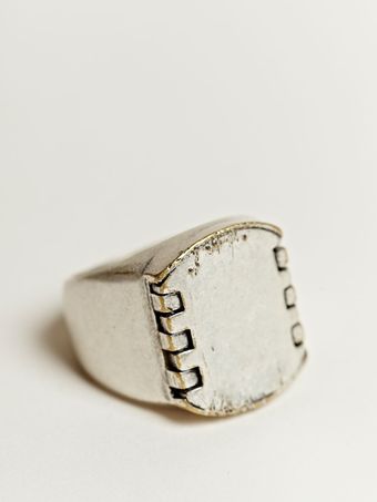 Maison Martin Margiela Maison Martin Margiela 11 Mens Silver Panel Chunk Ring - Lyst