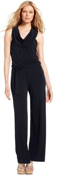 Michael Kors Sleeveless Racerback Jersey in Black - Lyst
