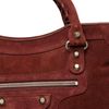 Balenciaga Classic City Suede Bag in Brown (burgundy) - Lyst