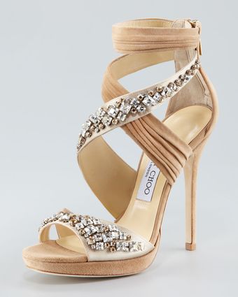 Jimmy Choo Kani Crisscross Platform Sandal - Lyst