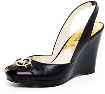 Michael Kors Rochelle Leather Sling Back Sandal - Lyst