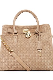 Michael Kors Hamilton Large Woven Tote - Lyst