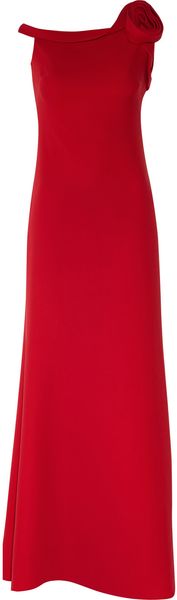 Valentino Silkcady Gown in Red - Lyst