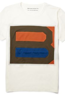 Balenciaga Printed Cotton Jersey T-shirt - Lyst