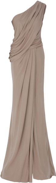 Elie Saab One Shoulder Draped Gown - Lyst