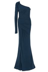 Elie Saab One Sleeve Jersey Gown
