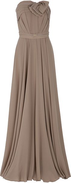 Elie Saab Strapless Bow Gown - Lyst