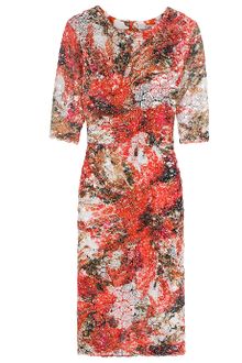 Erdem Sequin Floral Cocktail Dress - Lyst
