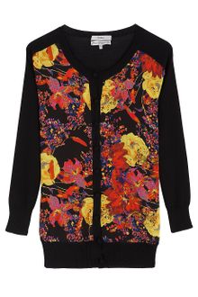 Erdem Yanne Print Front Cardigan - Lyst