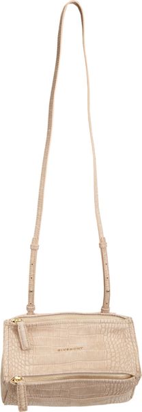 Givenchy Crocstamped Mini Pandora Messenger - Lyst
