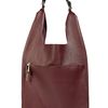 Jil Sander Burgundy Calf Leather Shoulder Bag in Brown (burgundy) - Lyst