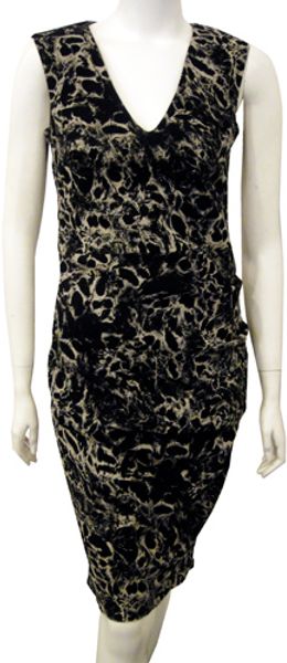 La Petite Salope Vneck Vest Dress in Black White - Lyst