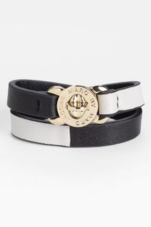 Marc By Marc Jacobs Katie Double Wrap Leather Bracelet - Lyst
