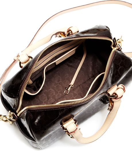Michael Kors Grayson Medium Monogram Satchel in Brown (coffee) - Lyst