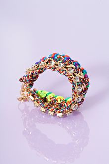 Nasty Gal Crystal Rope Bracelet - Lyst