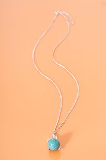 Nasty Gal Turquoise Claw Pendant - Lyst