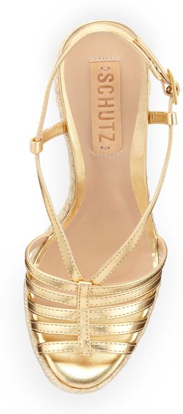 gold heels schutz