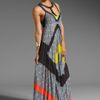 Bcbgmaxazria Runway Maxi Dress in Multicolor (moonlight dark ink) - Lyst
