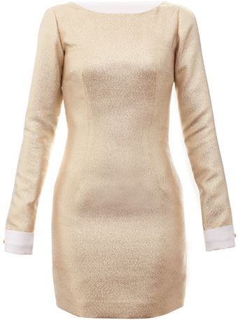 Charlotte Rouge Golden Dress - Lyst