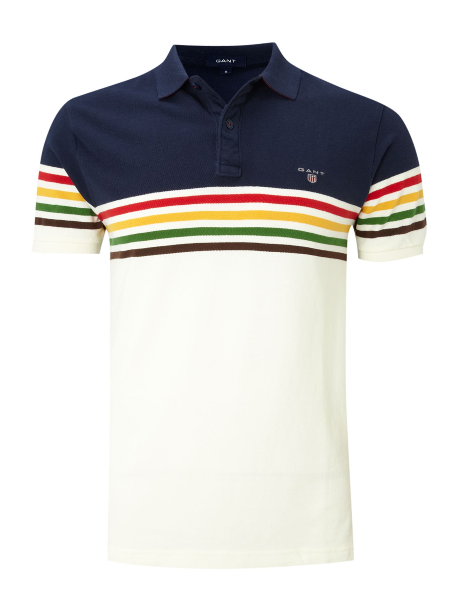 Gant Regular Fit Multi Chest Stripe Polo Shirt in Blue for Men (navy