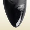 Gucci Jane High Heel Patent Leather Bootie in Black - Lyst
