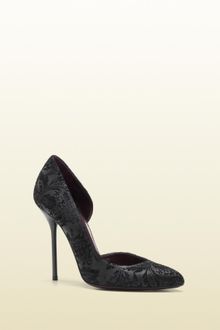 Gucci Noah High Heel Cutout Pump - Lyst