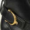 Gucci Stirrup Low Heel Leather Boot in Black - Lyst