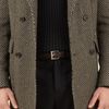 Gucci Brown Perforated Leather Belt in Brown for Men - Lyst