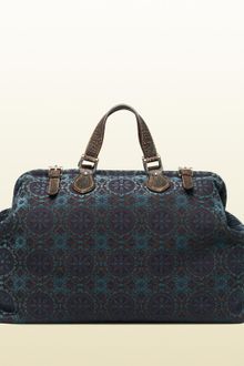 Gucci Goldmark Jacquard Cotton Carryon Duffle Bag - Lyst