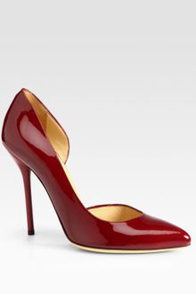 Gucci Noah Patent Leather Dorsay Pumps - Lyst