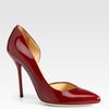 Gucci Noah Patent Leather Dorsay Pumps in Red (scarlet) - Lyst